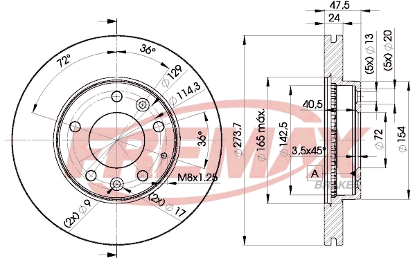 Disque de frein FREMAX BD-3267