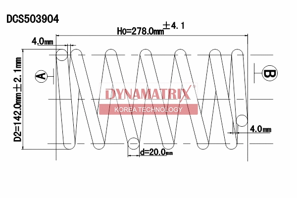 Ressort de suspension DYNAMATRIX DCS503904