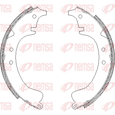 Mâchoire de frein REMSA 4028.00