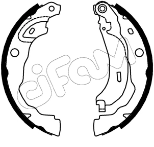Jeu de mâchoires de frein CIFAM 153-753