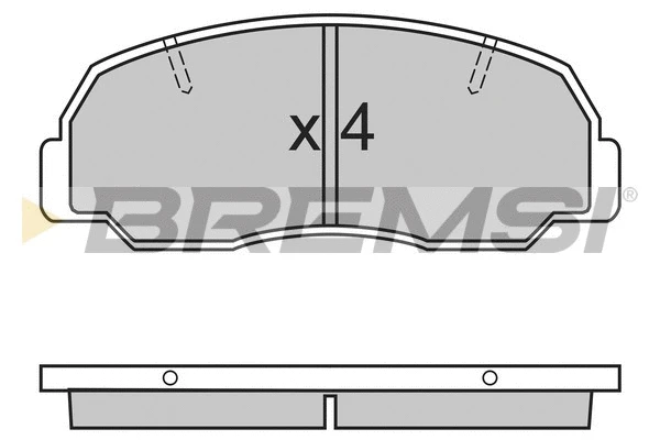 Kit de plaquettes de frein, frein à disque BREMSI BP2297