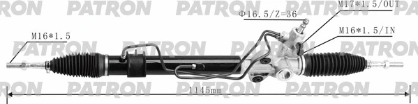Crémaillère de direction PATRON PSG3178