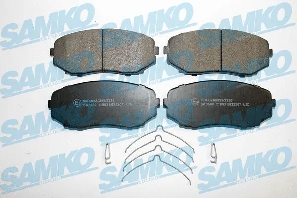 Kit de plaquettes de frein, frein à disque SAMKO 5SP2207
