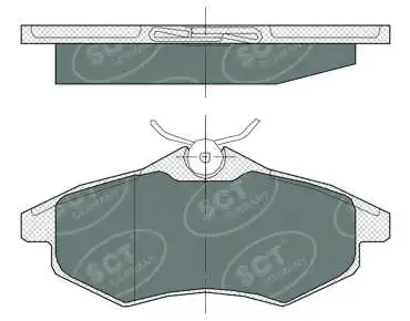 Kit de plaquettes de frein, frein à disque SCT - MANNOL SP 365 PR