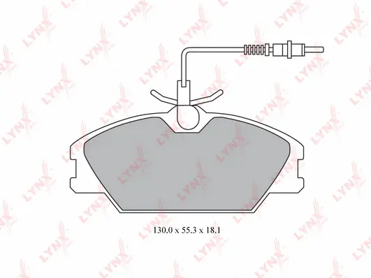 Kit de plaquettes de frein, frein à disque LYNXAUTO BD-6310