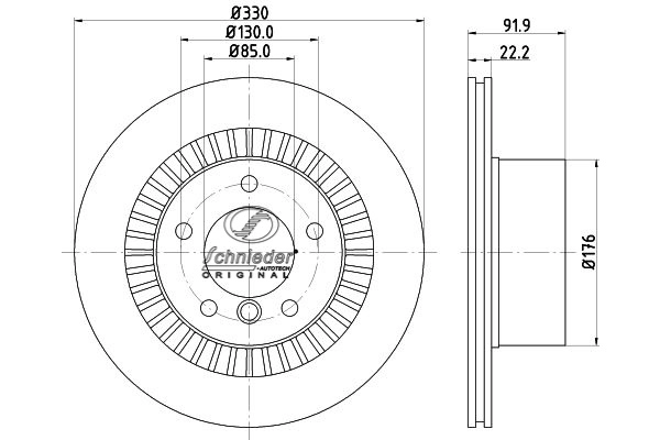 Disque de frein SCHNIEDER AUTOTECH BZS55.00101