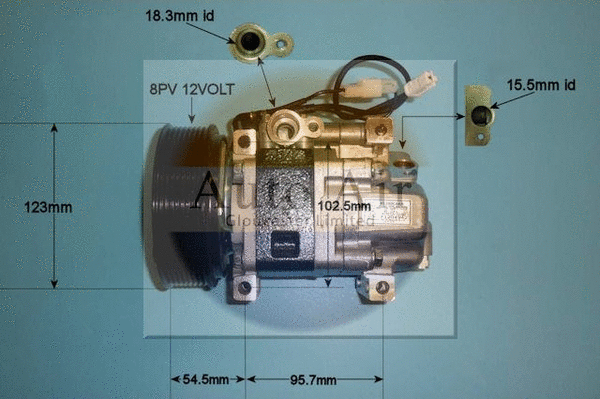 Compresseur, climatisation AUTO AIR GLOUCESTER 14-1141