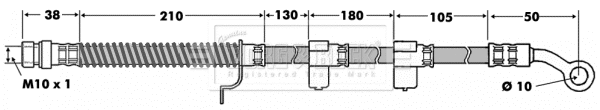 Flexible de frein BORG & BECK BBH7456