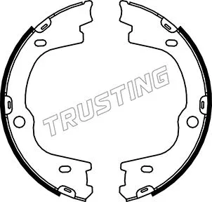 Jeu de mâchoires de frein, frein de stationnement TRUSTING 046.224