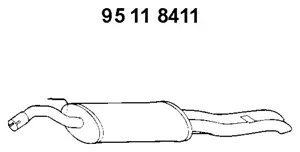 Silencieux arrière EBERSPÄCHER 95 11 8411