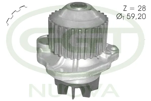 Pompe à eau, refroidissement du moteur GGT PA12373