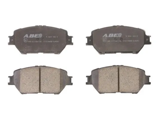 Kit de plaquettes de frein, frein à disque ABE C12104ABE