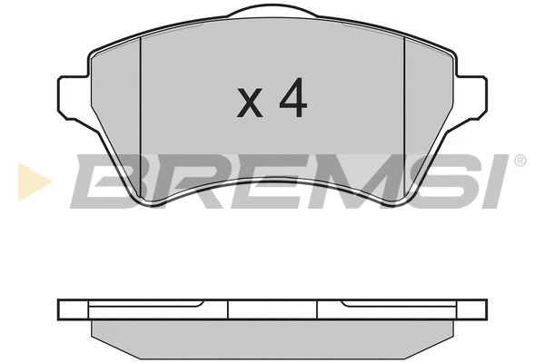 Kit de plaquettes de frein, frein à disque BREMSI BP2960