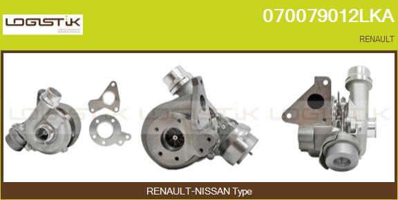 Turbocompresseur, suralimentation LGK 070079012LKA