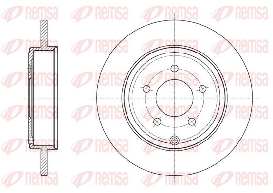 Disque de frein REMSA 62057.00