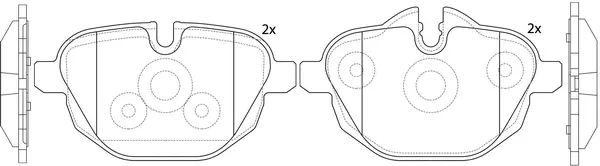 Kit de plaquettes de frein, frein à disque SB BP32546