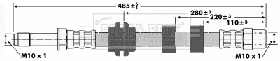Flexible de frein BORG & BECK BBH6418