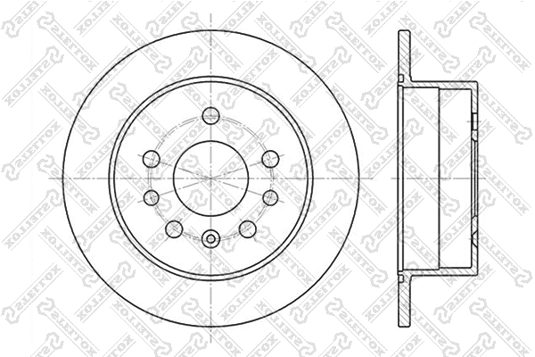 Disque de frein STELLOX 6020-9938-SX