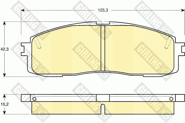 Kit de plaquettes de frein, frein à disque GIRLING 6108729