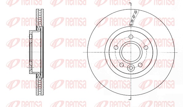 Disque de frein REMSA 61589.10