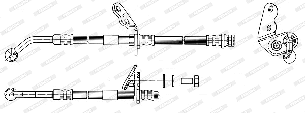 Flexible de frein FERODO FHY3216
