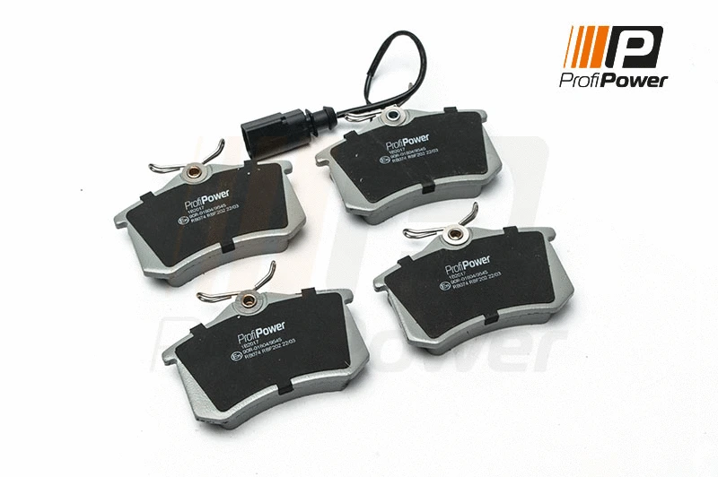 Kit de plaquettes de frein, frein à disque ProfiPower 1B2017