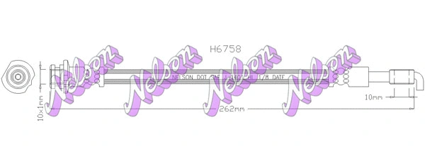 Flexible de frein KAWE H6758