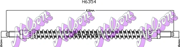Flexible de frein BROVEX-NELSON H6354