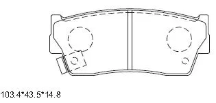 Kit de plaquettes de frein, frein à disque ASIMCO KD3710