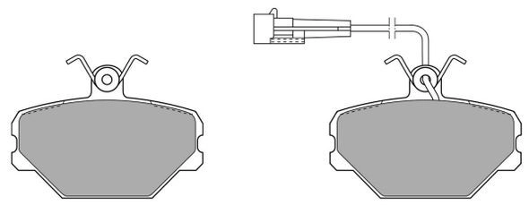 Kit de plaquettes de frein, frein à disque FREMAX FBP-0596