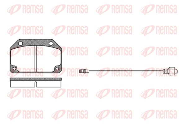 Kit de plaquettes de frein, frein à disque REMSA 0027.02