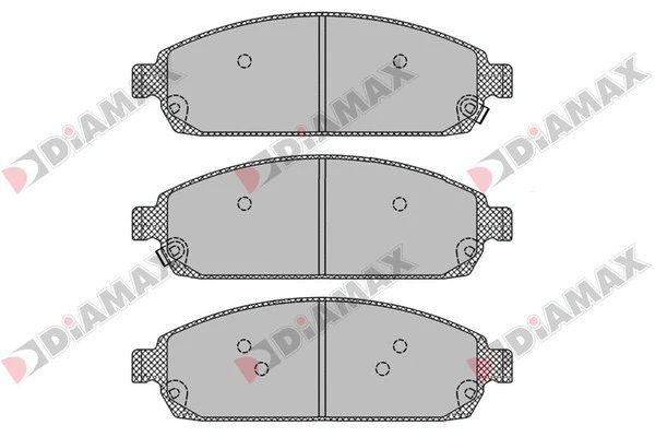Kit de plaquettes de frein, frein à disque DIAMAX N09644