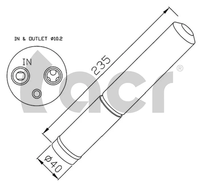 Filtre déshydratant, climatisation ACR 170488