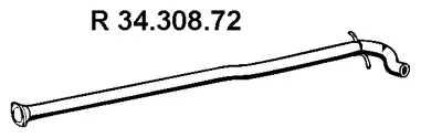 Tuyau d'échappement EBERSPÄCHER 34.308.72