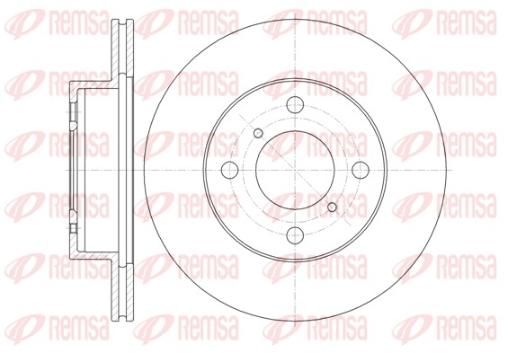 Disque de frein REMSA 61353.10