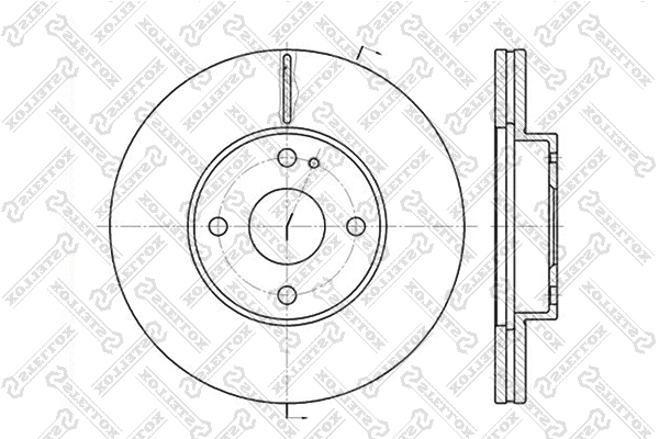 Disque de frein STELLOX 6020-3230V-SX