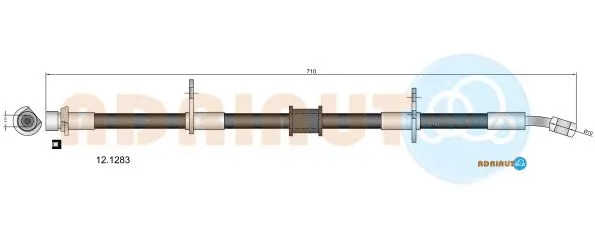 Flexible de frein ADRIAUTO 12.1283