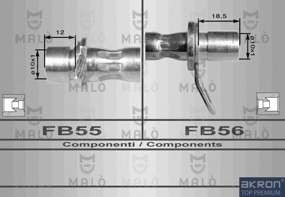 Flexible de frein AKRON-MALÒ 8955