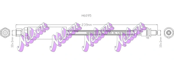 Flexible de frein KAWE H6095