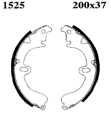 Jeu de mâchoires de frein BSF 01525