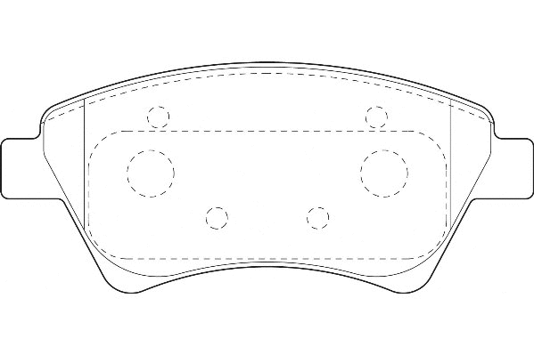 Kit de plaquettes de frein, frein à disque Omnicraft 2134956