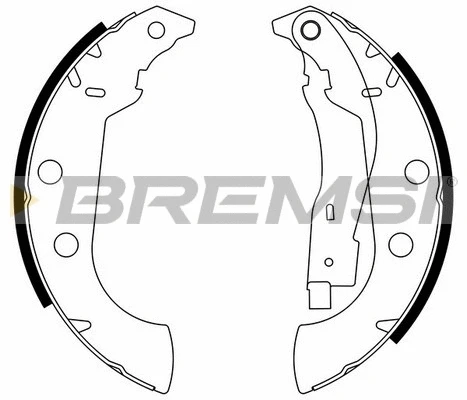 Jeu de mâchoires de frein BREMSI GF0107