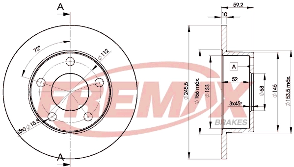 Disque de frein FREMAX BD-4011