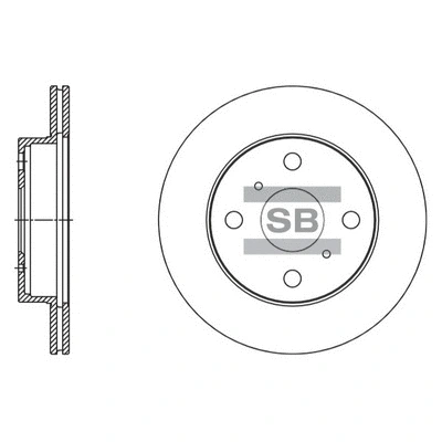 Disque de frein Hi-Q SD4079