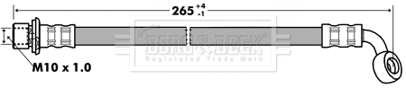 Flexible de frein BORG & BECK BBH7281