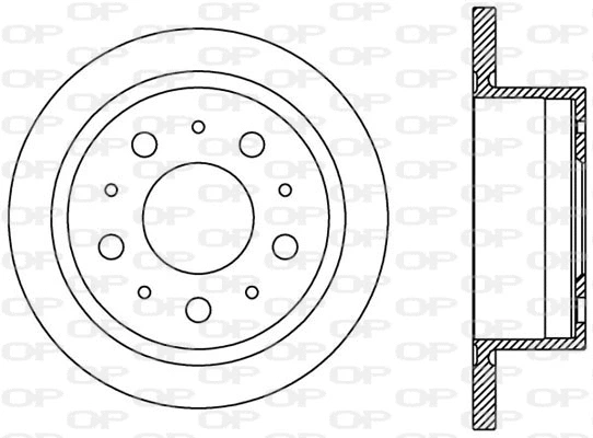 Disque de frein OPEN PARTS BDA2386.10