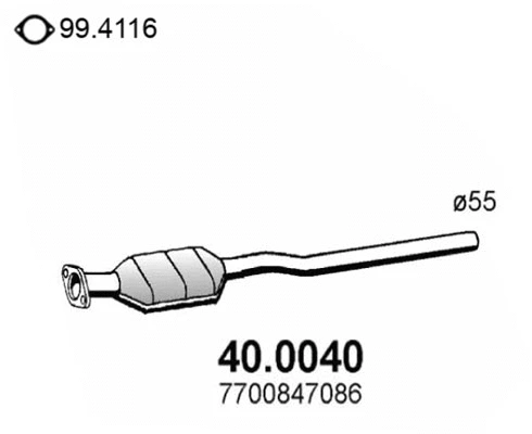 Catalyseur ASSO 40.0040