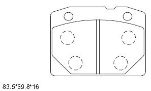 Kit de plaquettes de frein, frein à disque ASIMCO KD8706