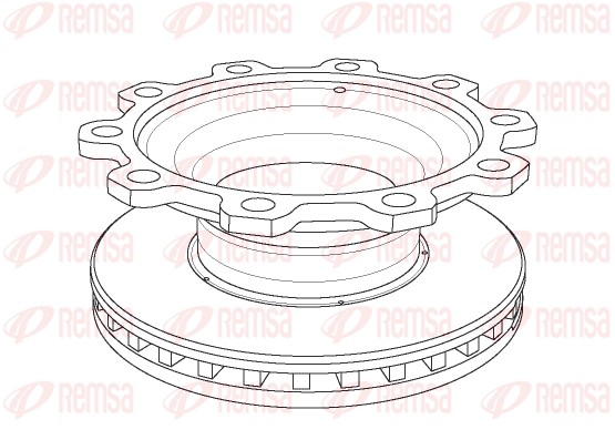 Disque de frein REMSA NCA1097.20