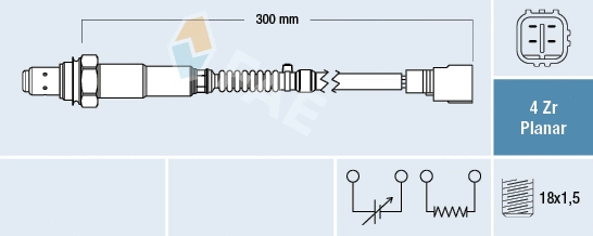 Sonde lambda FAE 77783
